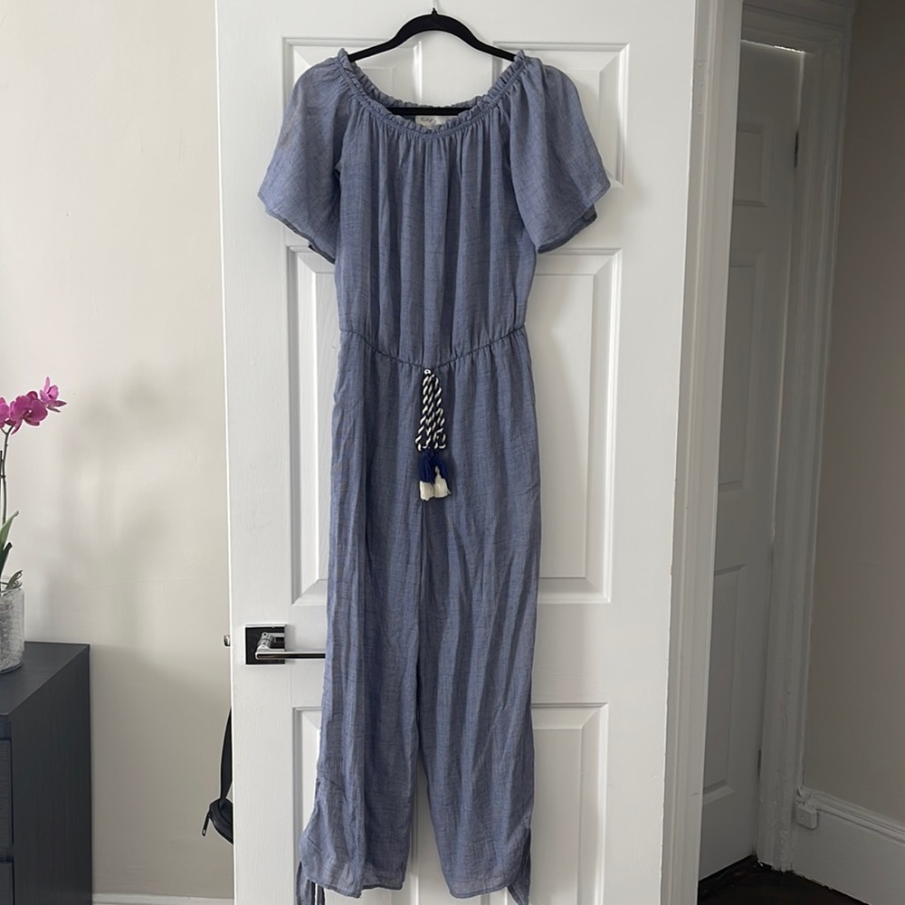 Vintage Havana off the shoulder jumpsuit